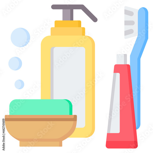 Toiletries Flat Icon