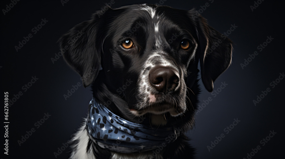 Dog bandana photo portrait