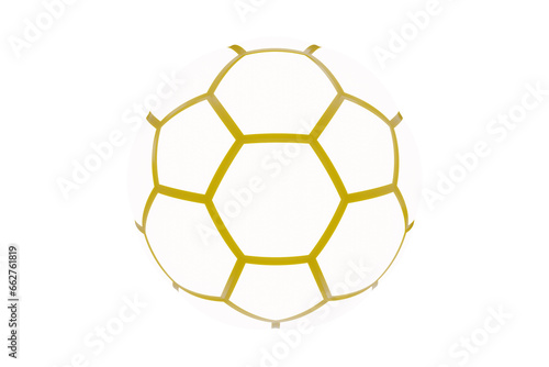 Soccer ball. Realistic football ball. Classic colors. 3d rendering