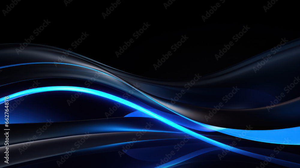 Obraz premium Abstract elegant dark grey and blue background illustration