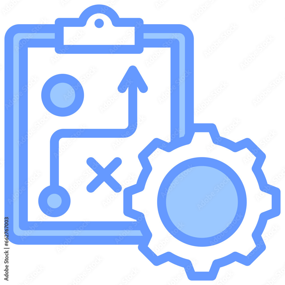 Strategic Plan Blue Icon Strategic Plan Blue Icon