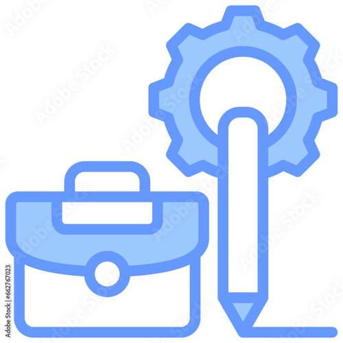 Business Design Blue Icon