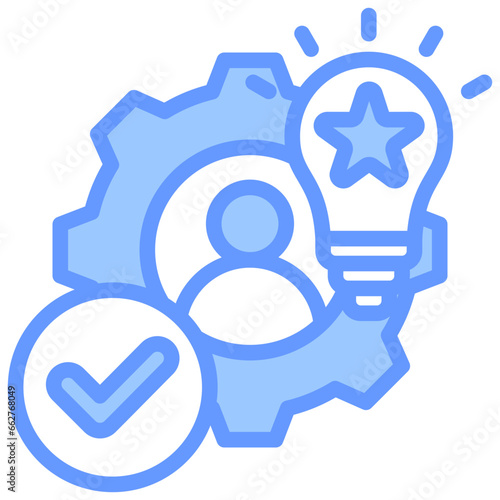 Competencies Blue Icon