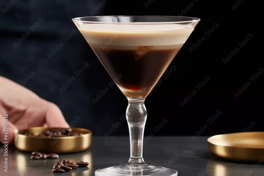 glass of coffee with ice. Ai Generative glass of coffee with ice. Ai Generative