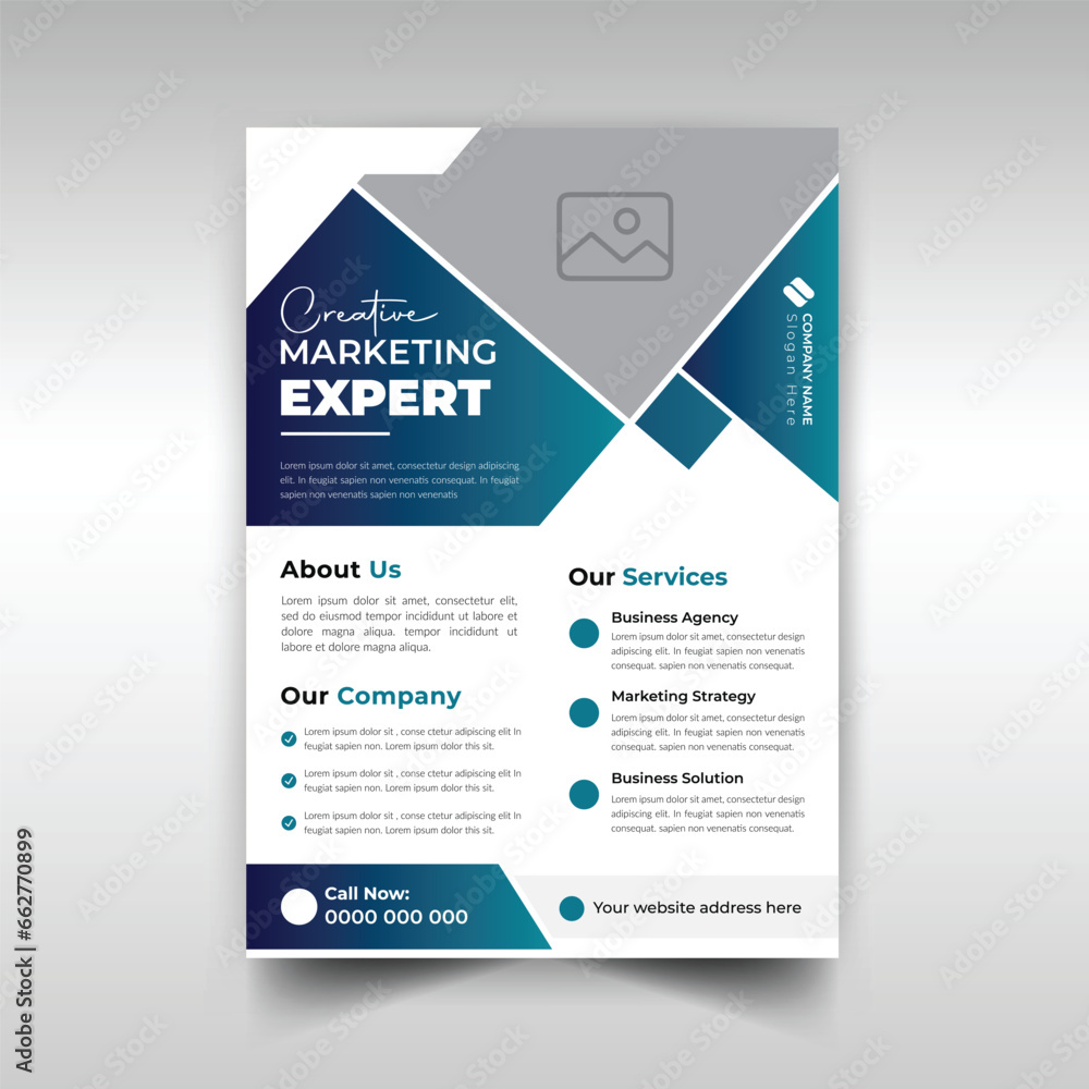 Modern corporate business multipurpose flyer layout template Modern corporate business multipurpose flyer layout template