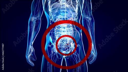 Wallpaper Mural 4K abstract animation of the colon cancer Torontodigital.ca