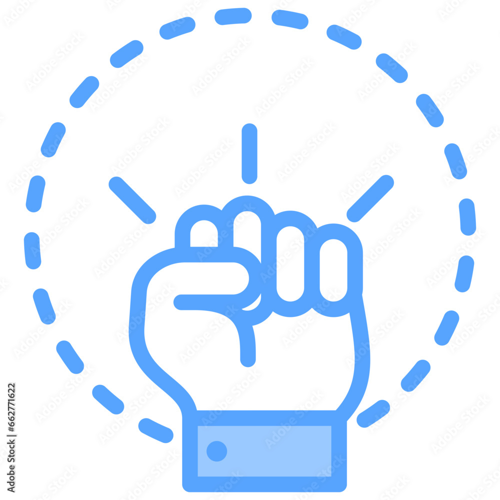 Courage Blue Icon Courage Blue Icon