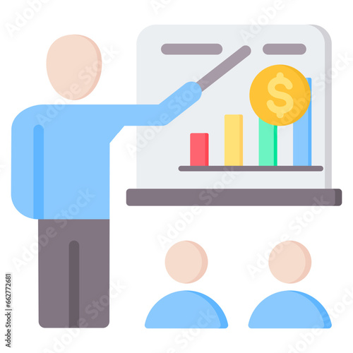 Business Training Flat Icon