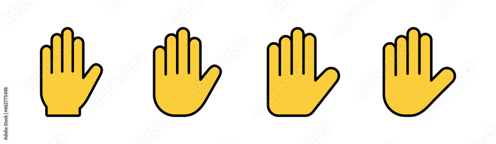 Hand icon set for web and mobile app. hand sign and symbol. hand gesture Hand icon set for web and mobile app. hand sign and symbol. hand gesture