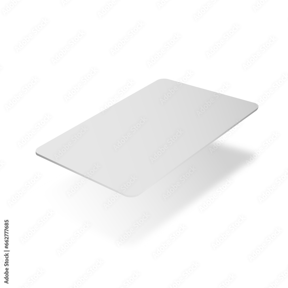 Blank Credit Card, Business Card or Empty Card. Vector Illustration Isolated on White Background. Blank Credit Card, Business Card or Empty Card. Vector Illustration Isolated on White Background.
