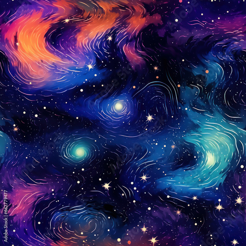 galaxy patterns, Galaxy and nebula in outer space. Colorful abstract background.