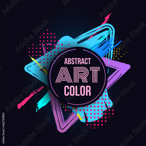 Bild auf Leinwand Abstract art cover