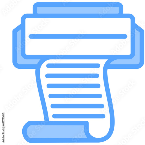 Packing Slip Blue Icon