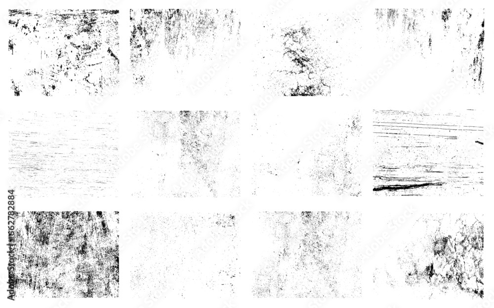 Collection of grunge texture. Abstract in black and white design. Set of grunge textures. Vector distress overlay textures. Collection of grunge texture. Abstract in black and white design. Set of grunge textures. Vector distress overlay textures.