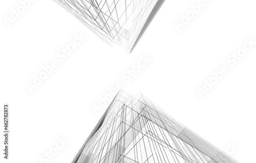 Fototapeta Naklejka Na Ścianę i Meble -  abstract concept architecture 3d illustration
