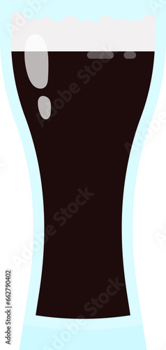 Glass of stout beer icon