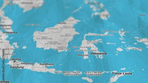 Southeast Asia, Paper Travel Map