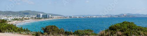 ibiza beach as seen from the tower © 23_stockphotography