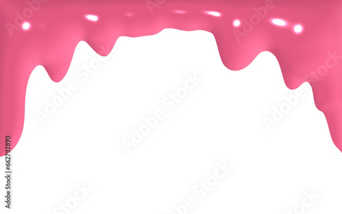 pink liquid ink color paint splash dripping dropping strawberry sauce strawberry milk syrup milk strawberry float milkshake smootie donut drizzle white chocolate strawberry illustration vector png