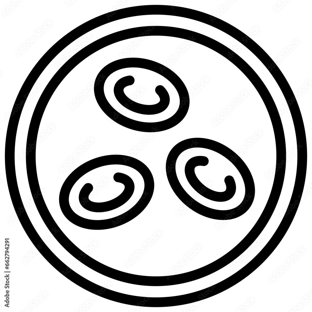 blood cells icon illustration design with outline blood cells icon illustration design with outline