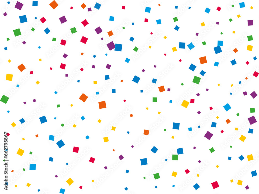 Rainbow Square Confetti Rainbow Square Confetti