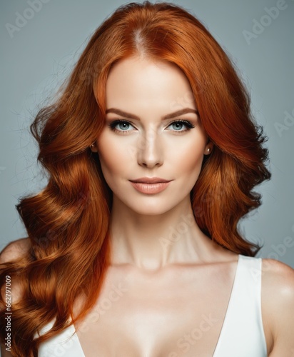 portrait of a woman with hair redhead