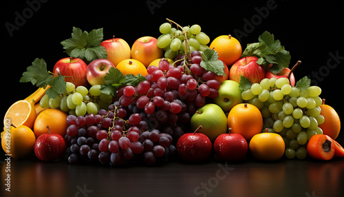 Freshness of fruit  healthy eating  nature vibrant collection generated by AI