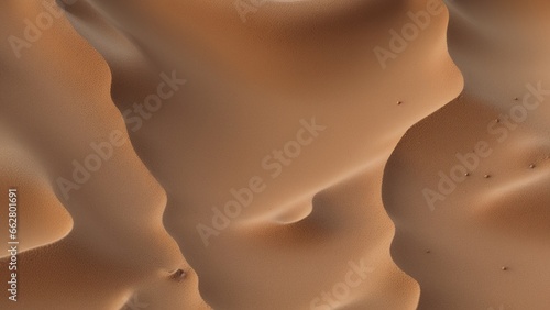 A Desert With Sand Dunes And A Few Small Rocks