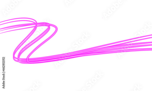 Abstract purple wave on transparent background