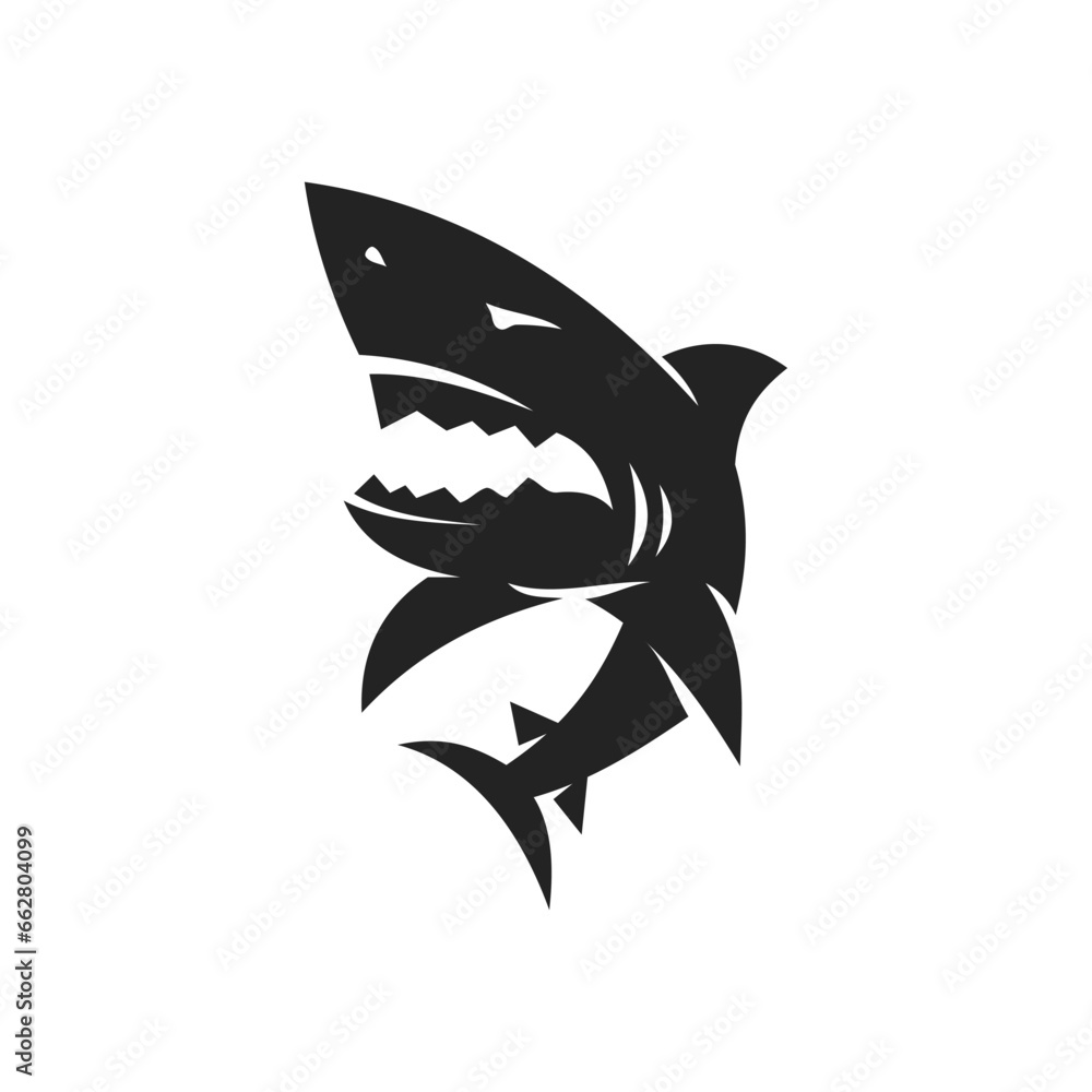 shark logo template Isolated. Brand Identity. Icon Abstract Vector graphic shark logo template Isolated. Brand Identity. Icon Abstract Vector graphic