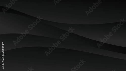 Abstract black gradient color background with modern geometric shape for graphic design element
