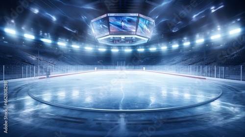 A hockey rink inside an ice rink © mattegg