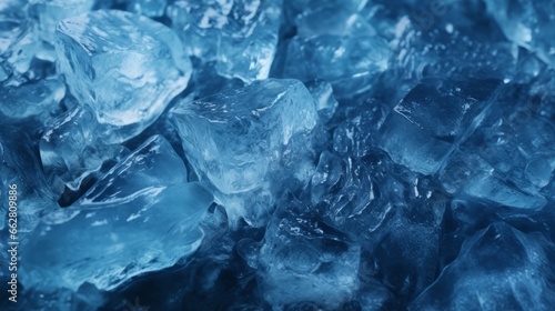 A stack of ice cubes on a table