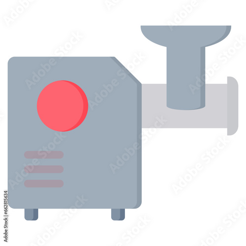 Meat Grinder Flat Icon