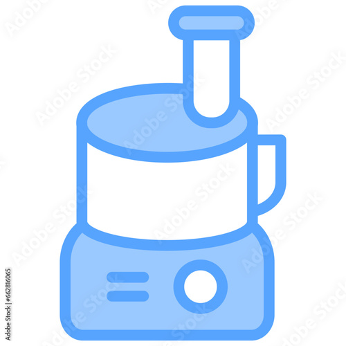 Food Processor Blue Icon