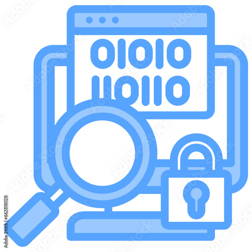 Security Vulnerabilities Blue Icon