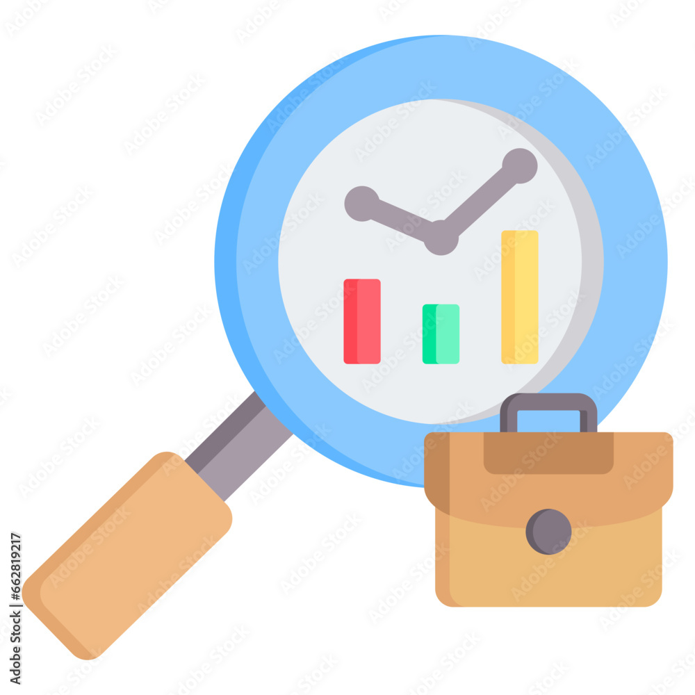 Job Analysis Flat Icon Job Analysis Flat Icon