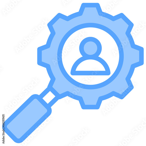 Specific Job Blue Icon