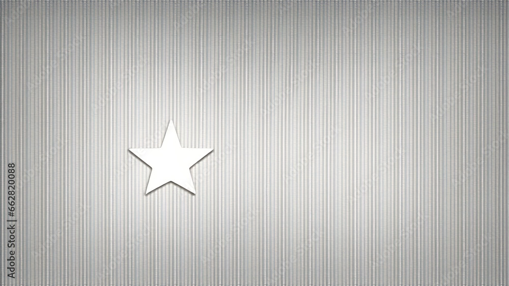 A White Star On A Gray Background