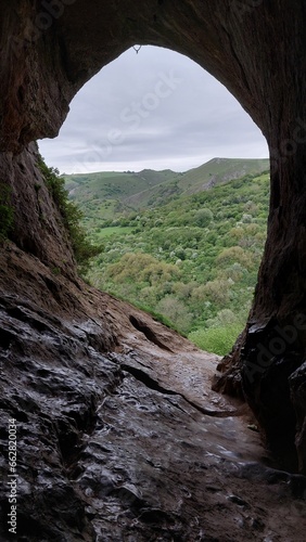 cave, landscape, rocks, view, nature