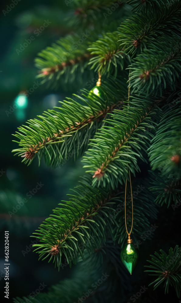 christmas tree green spruce branch
