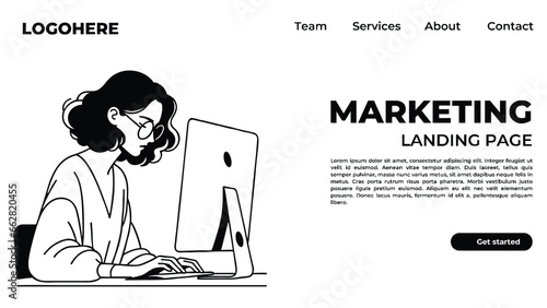 web page design templates for data analysis, management app, consulting, social media marketing. Modern vector illustration concepts for website and mobile website development.