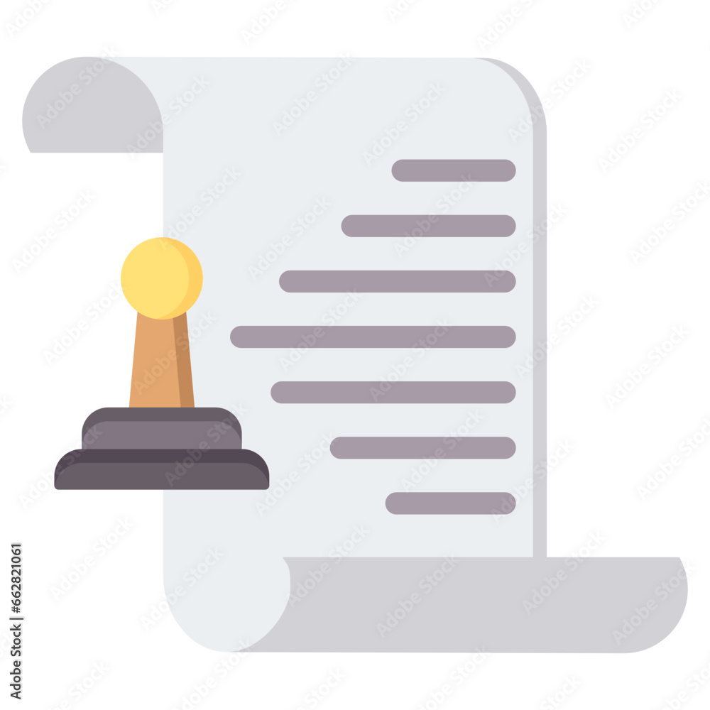Notaries Flat Icon Notaries Flat Icon
