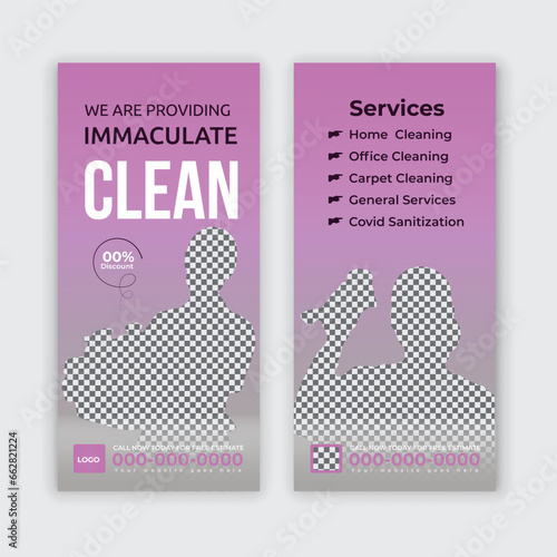 DL flyer, rack card, template for Roof washing, house washing, window cleaning, power washing, pressure washing or Roof cleaning, roof washing dl flyer, rack card template