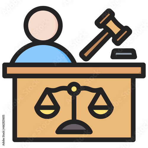 Legal Aid Outline Color Icon