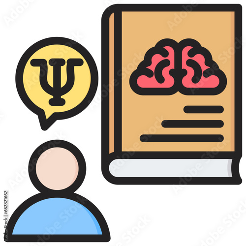 Legal Psychologist Outline Color Icon