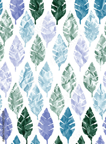 seamless pattern with leaves photo