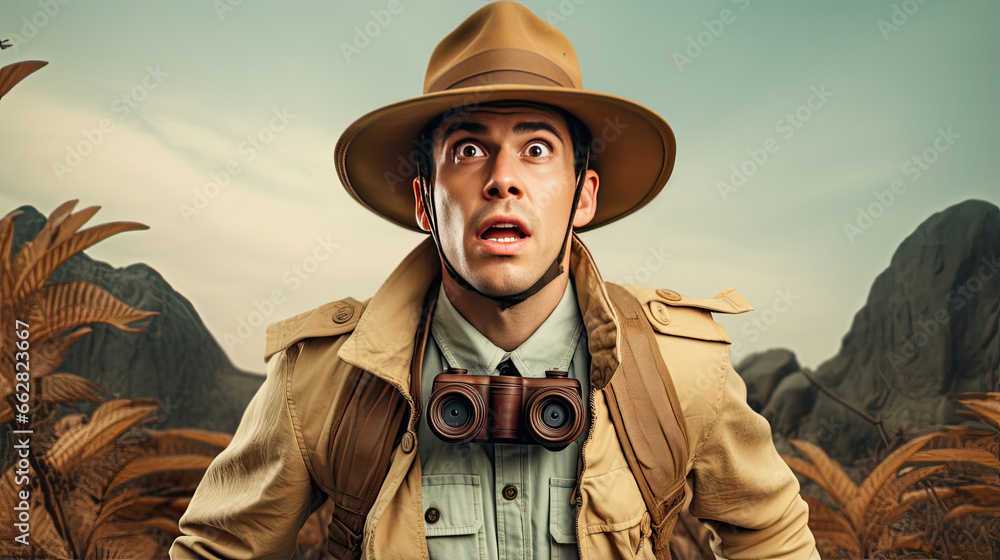 Fototapeta premium Adventurous Explorer Attire