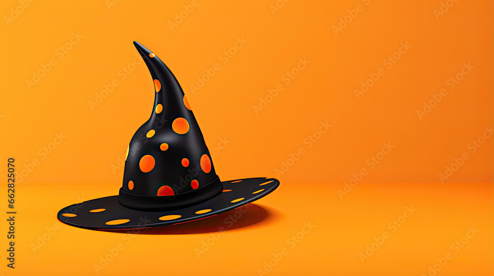 Fototapeta premium Playful Halloween Witch's Hat