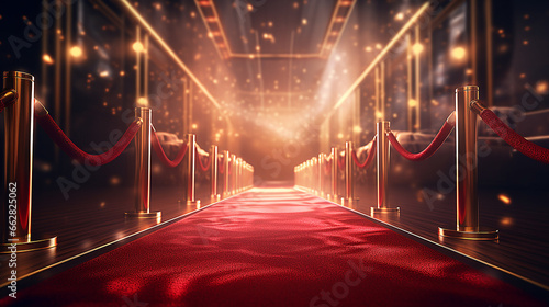 red carpet at night
